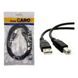 Cabo Usb Para Impressora 1,8 Metros Hp Canon Epson Brother