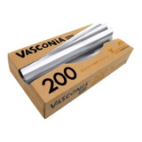 200 Hoja Térmica Aluminio / Comida Rápida Empaque 27x30 Cm