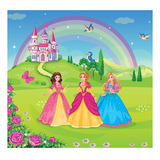 Papel De Parede Adesivo Infantil Princesas Quarto Menina 727