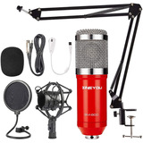 Kit Micrófono Condensador Bm-800 De Zingyou,con Suspensión