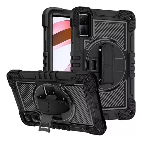 Estuche Protector Anti Golpe  Para Tablet + Base + Correa