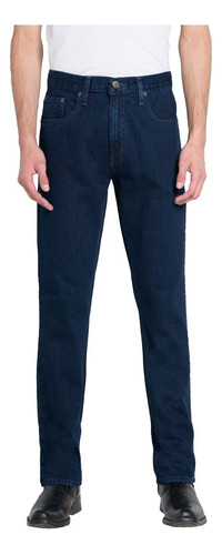 Jeans Oggi Hombre Mezclilla Azul Oscuro Vaxter Slim Straight