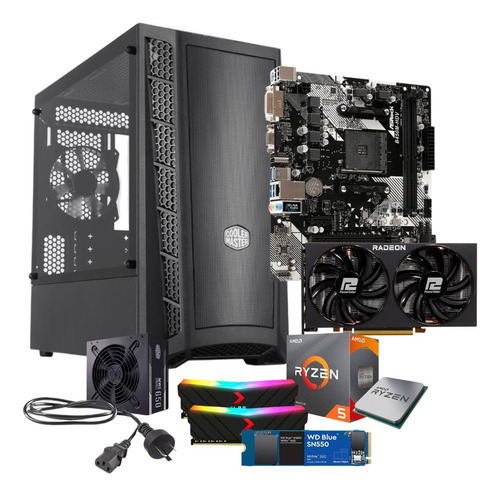 Pc Nsx Gaming Ryzen 5 3600 Ram 16gb Ssd 500gb Vga 6600xt