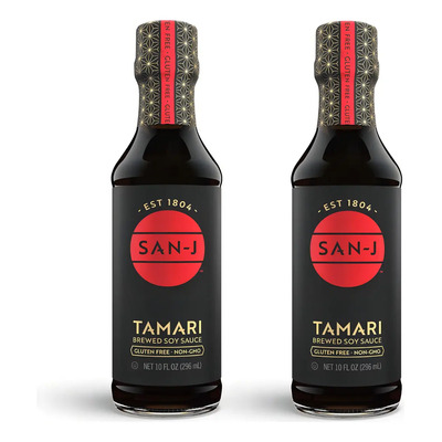 2 Piezas Salsa San J Tamari Gluten Free No Gmo 296 Ml