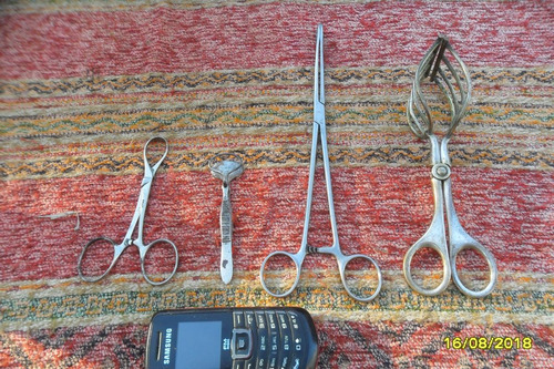 Lote Antiguos Instrumento Médico Cirugía Clínica Erina Foest