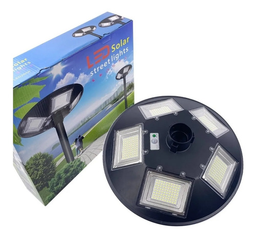 Lampara Luminaria Led Solar 250w Tipo Farol Jardín