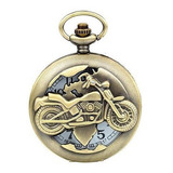 Reloj Bolsillo Moto Harley + Estuche Dayoshop