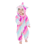 Pijama Polar Disfraz Unicornio Invierno Otoño Niño Niña Bebé