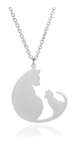 Collar Gato Con Gatito Amor Mascota Caja De Regalo Para Dama