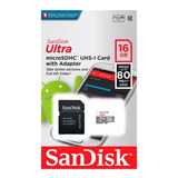 Memoria Micro Sd Sandisk Clase 10 16gb 80mb