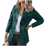 Chaqueta Formal En Forma De T Para Mujer, Cuello Con Solapa