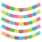 Hoojo Paquete De 5 Pancartas Mexicanas De 82 Pies, Pancarta