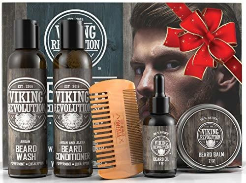 Set De Regalo Cuidado De Barba Para Hombres Viking Rev