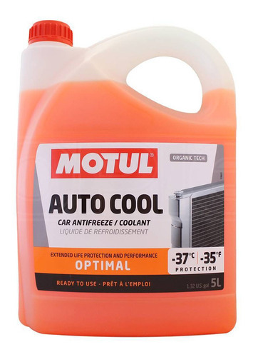 Fluido Radiador Motul Auto Cool Optimal Pronto Uso 5 Litros