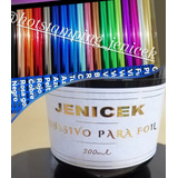 Foil Stamping P/telas 32cmx6mt (x2) + Adhesivo Textil 200ml