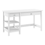 Bush Furniture Broadview - Escritorio Para Computadora Con . Color Blanco Puro