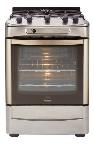 Cocina A Gas 60cm 4h Whirlpool Wf360xgdna Inox