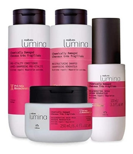 Kit Completo Lumina Quimicamente Dañado 4 Productos