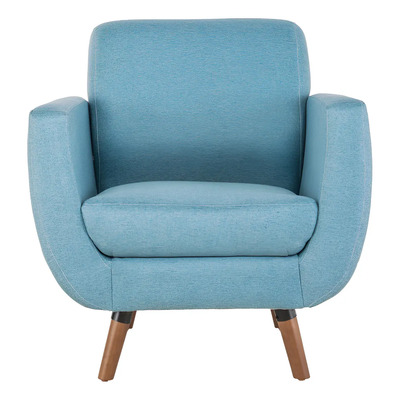Sillón Ocasional Individual Vintage Minimalista Moderno Color Tulum Diseño de la tela Lino | Meses sin interés