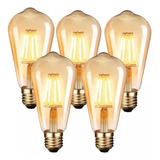 Pack 5 Ampolletas Led Edison Retro Vintage E27 4w