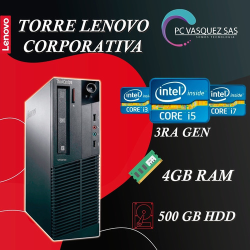Torre Corporativa Dell - Procesador Intel Core I3 De 3ra 