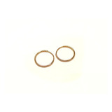 Aros Argollas Cubanitos Chicos 12mm De Oro 18k Nena Mujer