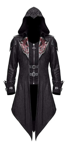 Chaqueta Con Capucha Estilo Gótico Assassin Creed Steampunk