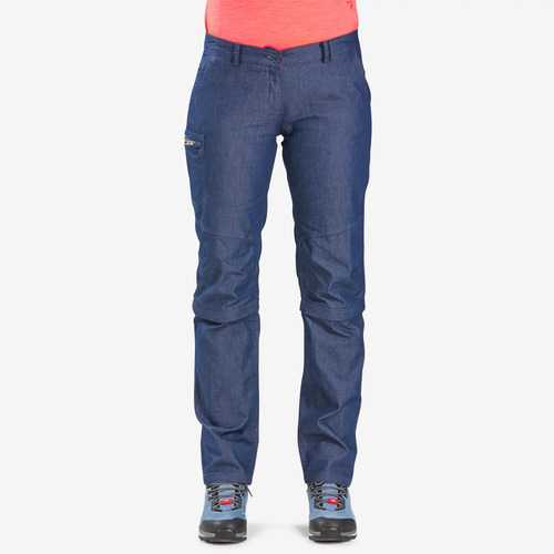 Pantalón Transformable Trekking Nh100 Mujer Azul Marino Forc | Envío gratis