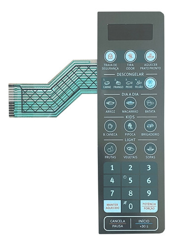 Membrana Teclado Microondas Electrolux Mt30s Mt30 S Espelhad