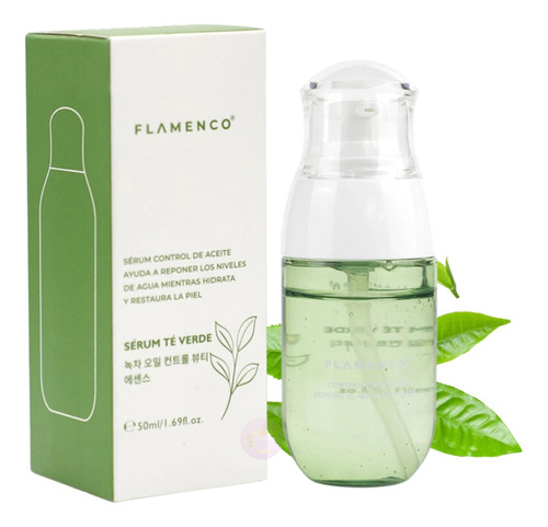 Serum Te Verde Flamenco Control De Aceite Restaura La Piel