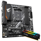 Kit Placa Mãe B550m Aorus Elite E Memória 16gb Fury Rgb