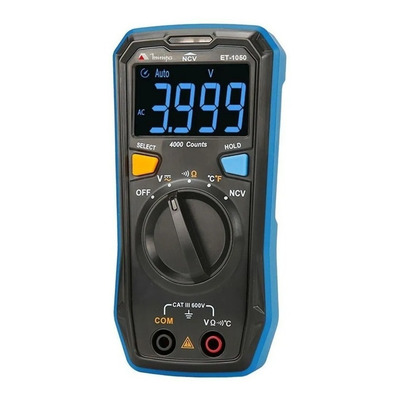 Multímetro Digital Auto Range Ncv Temperatura Et-1050 Minipa
