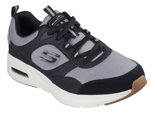 Zapatilla Hombre Skech-air Court Negro Skechers