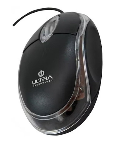 Mouse Óptico Ultra Usb 2.4ghz Negro Transparente Ut-120un