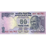 Grr-billete De India 50 Rupees 2017 - Gandhi ( L )