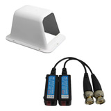 Protector Para Domo En Material Abs + Video Balun Ahd 5mp