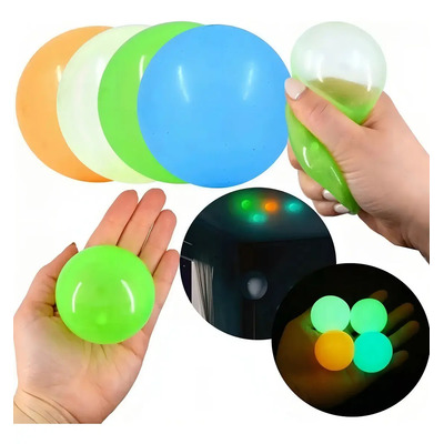 Bolas Adhesiva De Brillan,pelotas Anti Estrés Pegajosa,5 Pcs | MercadoLibre