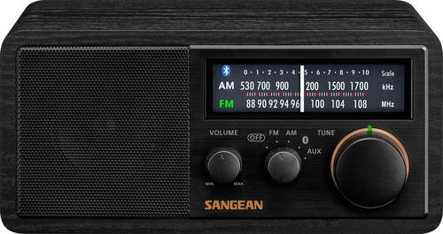 Sangean Sg-118 Retro Am/fm Bluetooth Radio De Gabinete De M.