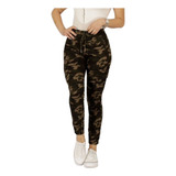 Jeans Mujer Jogger Cargo Militar Elasticado Push Up