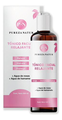 Tonico Facial Relajante Con Agua De Rosas Y Hammamelis Tipo De Piel Todas