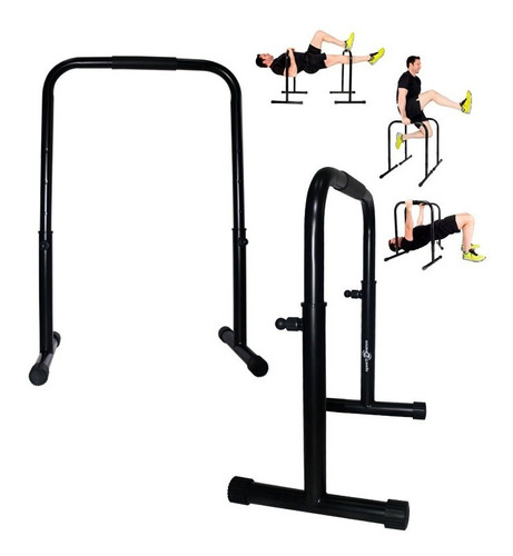 Barras Paralelas Sportfitness Fondo Graduables Profesional Color Negro