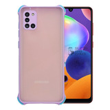 Carcasa Para Samsung A31 Borde Color Antigolpe Protec Camara