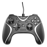 Joystick Gamepad Netmak Deluxe Pc Ps3 Cable Usb Color Negro