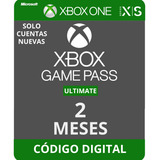 Game Pass Ultimate Xbox 2 Mes Cuentas Nuevas