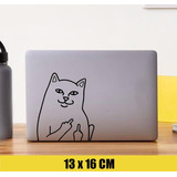 Adesivo Notebook Sticker 3uni - Gato Fuck Art