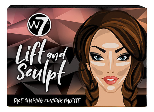 Paleta De Contorno W7 Cosmetics Lift & Sculpt