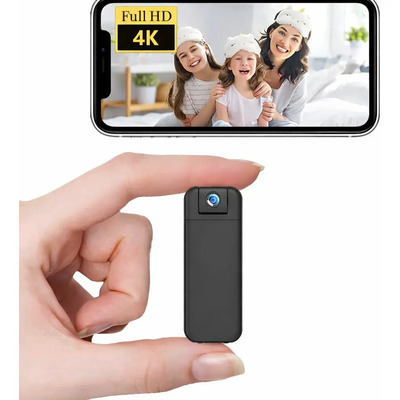 4k Mini Cámara Espía Cámara De Seguridad Recargable Corporal Portátil Con Clip Traser Corporal Grabadora De Vídeo Lente Giratoria De 180° Cámara Con Batería De 12 Horas Para Interior Y Exterior Varmi® | Meses sin interés