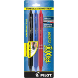 3x Plumas Pilot Frixion Clicker Retractil Tinta Borrable Gel