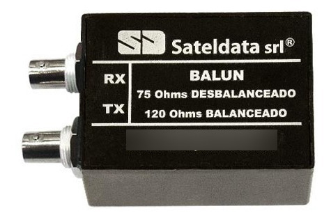 Balún Sateldata Tx / Rx - E1 75 Ohms / 120 Ohms