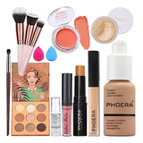 Juego De Maquillaje Phoera Foundation Phoera Paleta De Sombr